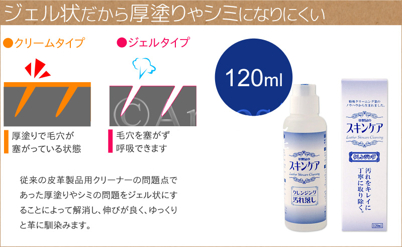 76326 革製品のスキンケア クレンジング120ml